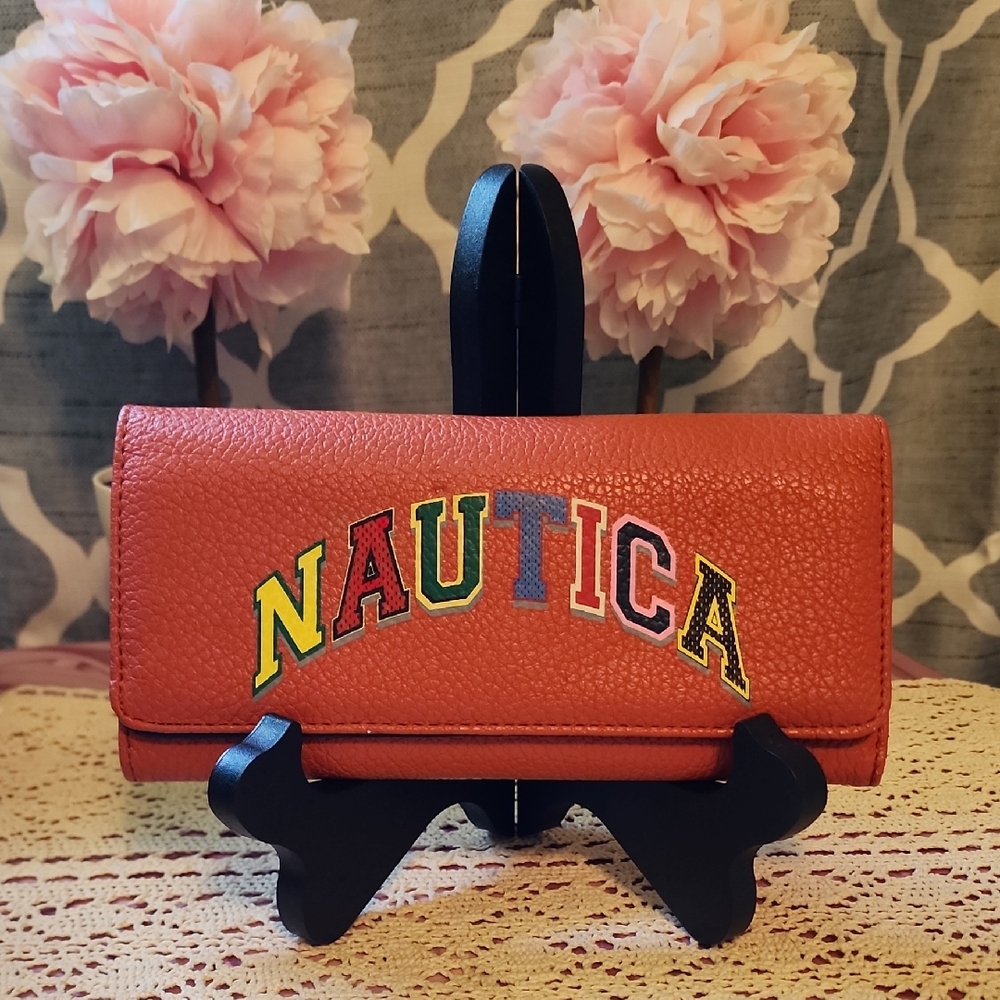 Nautica Red Leather Wallet